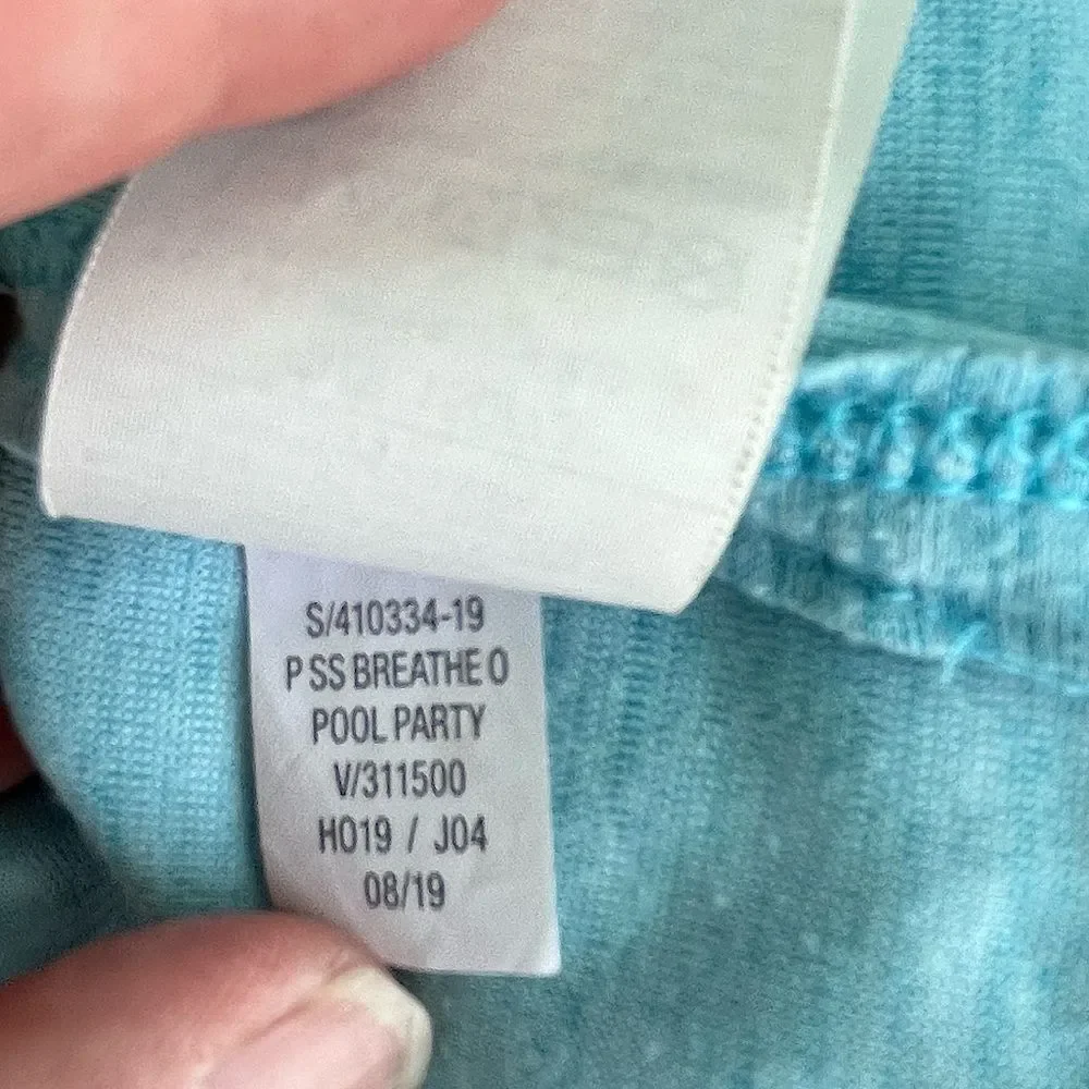 🌴 Old Navy Active Breathe ON Tee XL (14) Plus | Pool Party Blue